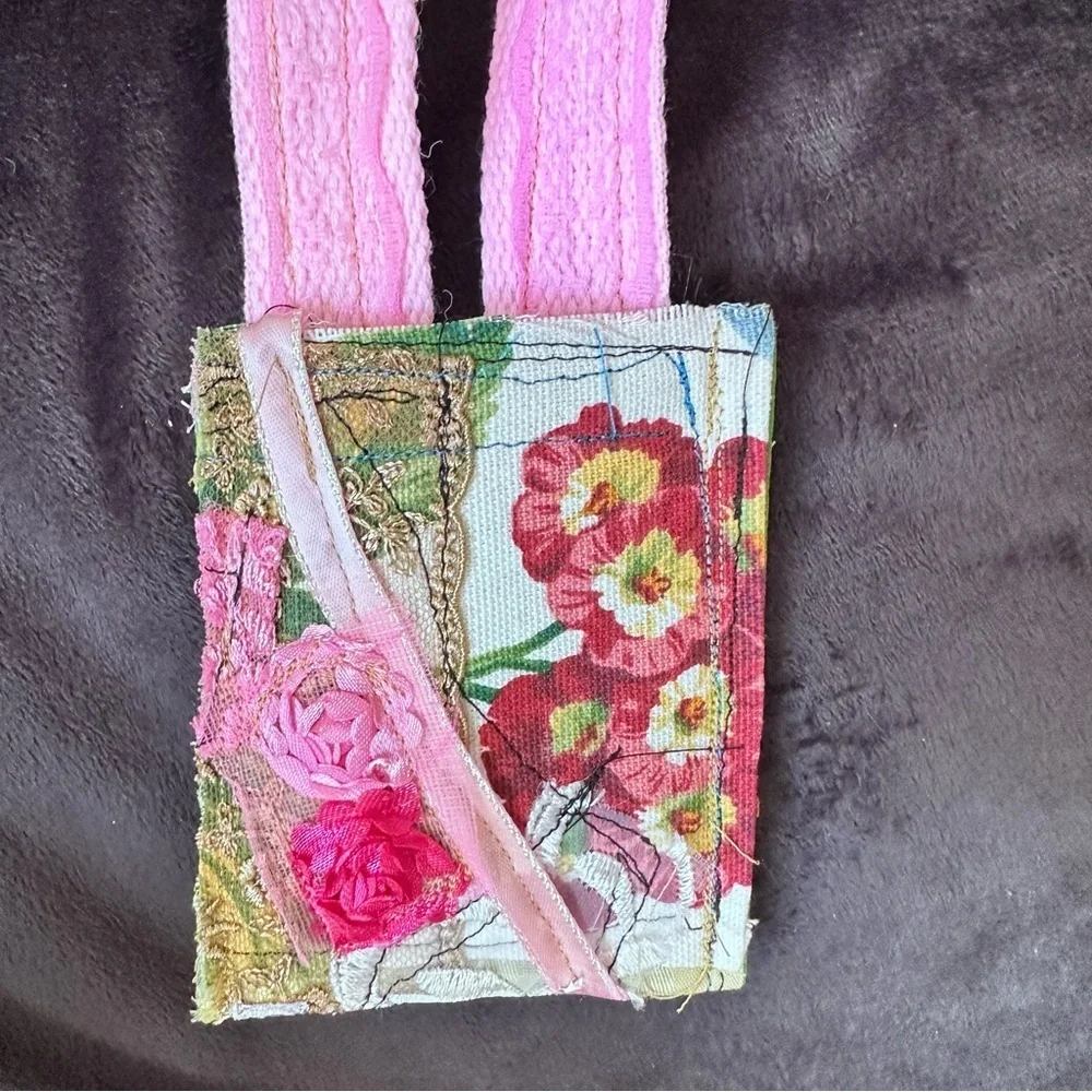 RUBYRUDI Necklace Purse, Hand Crafted, Amulet Wallet Pouch Artisan OOAK Signed